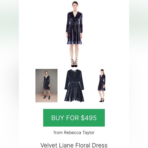 Rebecca Taylor Liane Velvet Dress - Picture 4 of 14